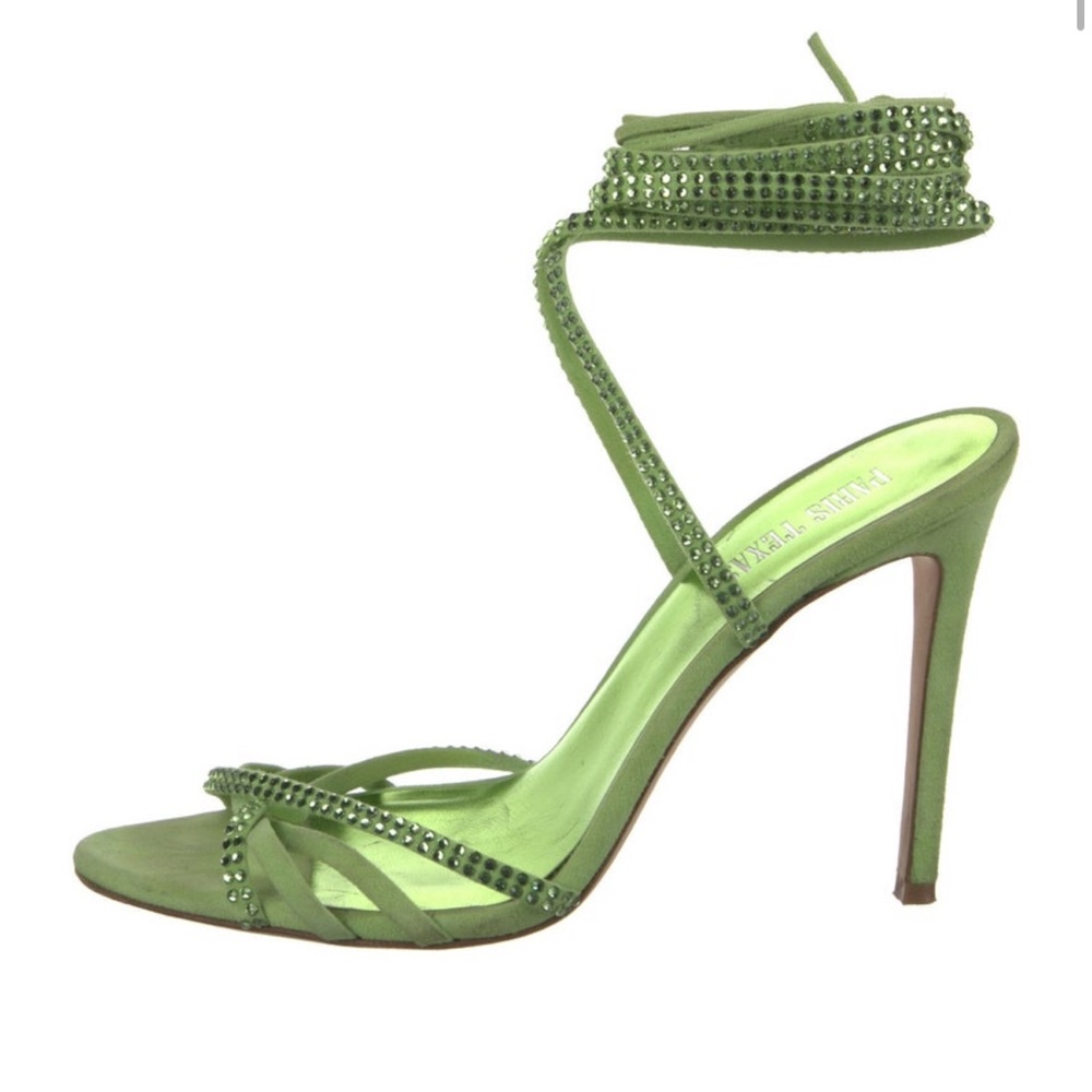 Paris Texas Lime Green Embellished Heels